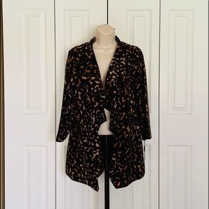 Calvin Klein women animal print jacket, NWT